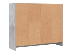 Aparador madera de ingeniería gris hormigón 91x28x75 cm