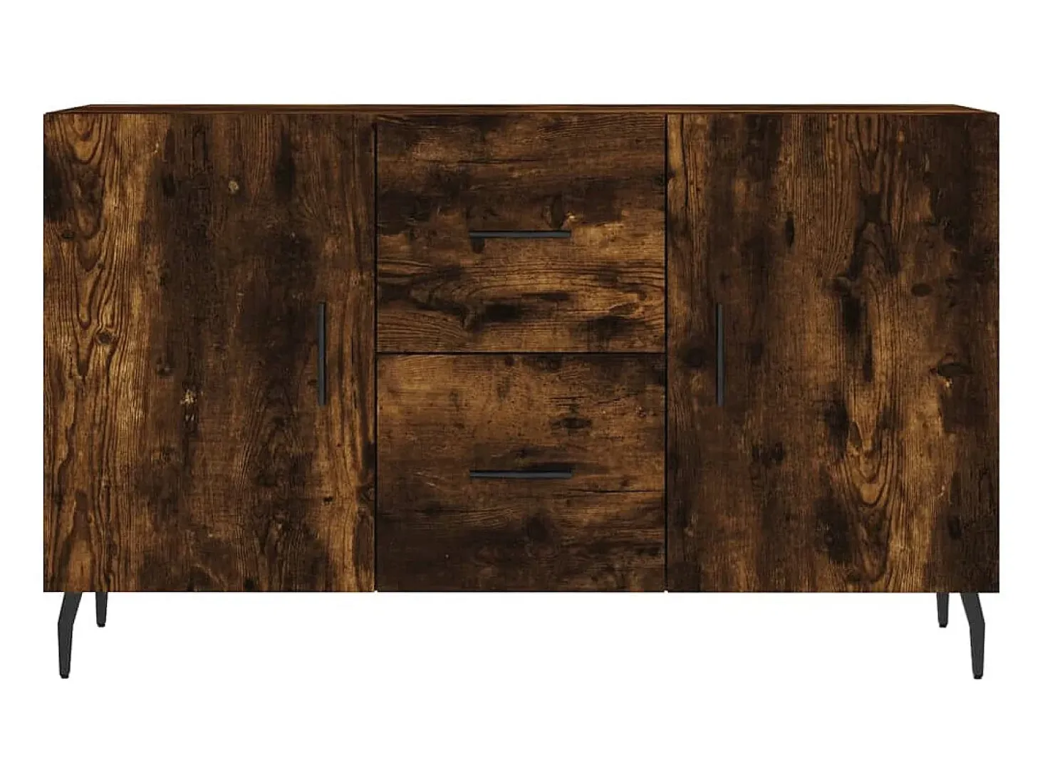Aparador madera de ingeniería roble ahumado 100x36x60 cm