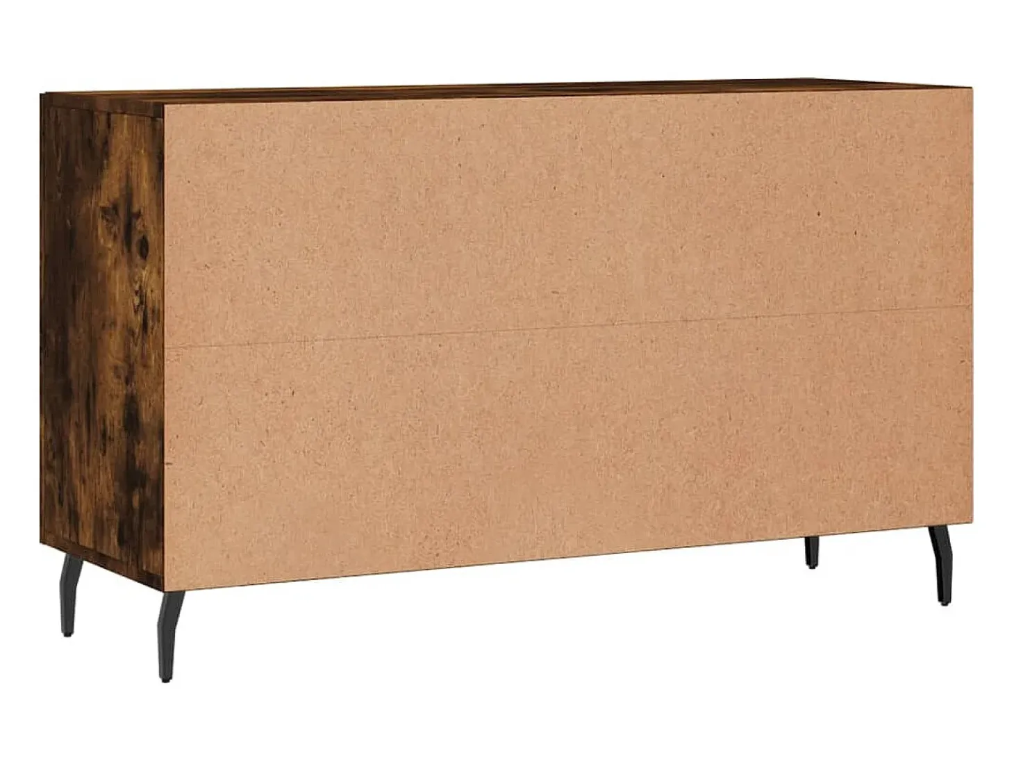 Aparador madera de ingeniería roble ahumado 100x36x60 cm