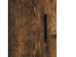 Aparador madera de ingeniería roble ahumado 100x36x60 cm