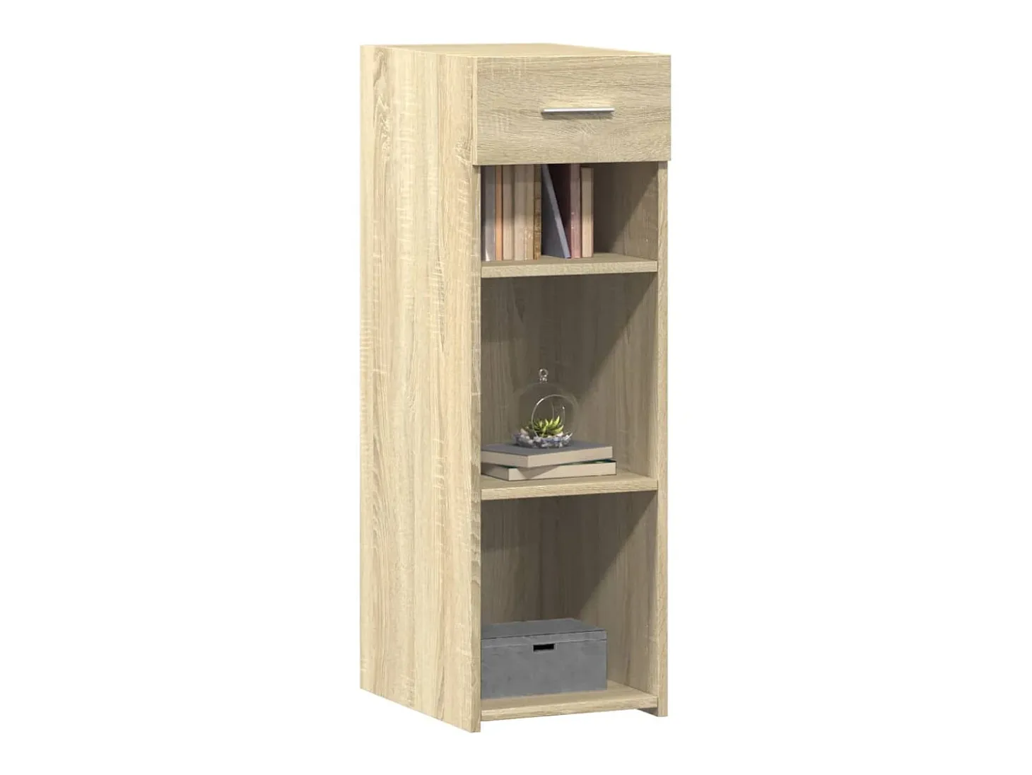 Aparador madera de ingeniería roble Sonoma 30x42,5x93 cm