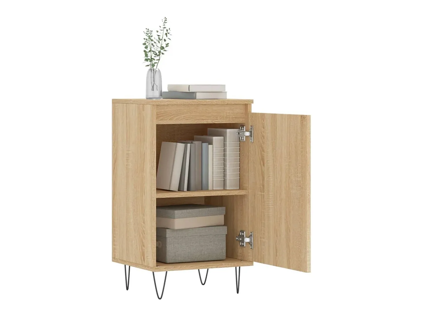 Aparador madera de ingeniería roble Sonoma 40x35x70 cm