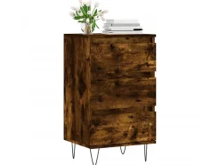 Aparador madera de ingeniería roble ahumado 40x35x70 cm ES83981
