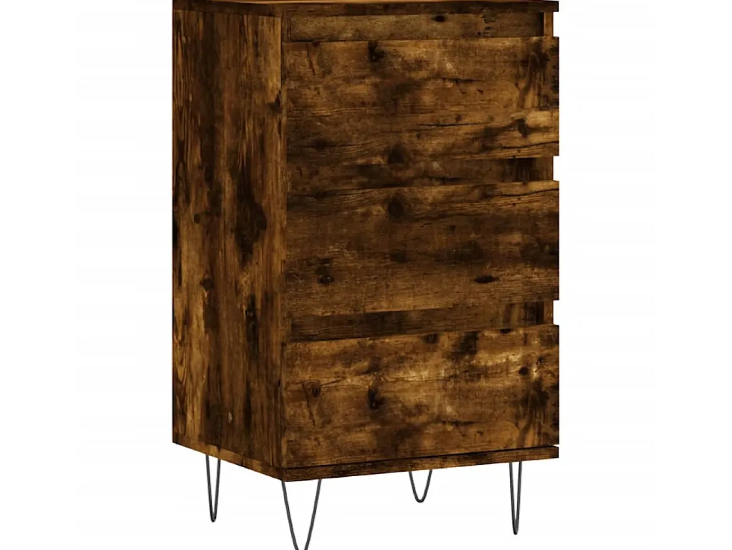 Aparador madera de ingeniería roble ahumado 40x35x70 cm ES83981