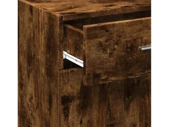 Aparador madera de ingeniería roble ahumado 45x42,5x93 cm