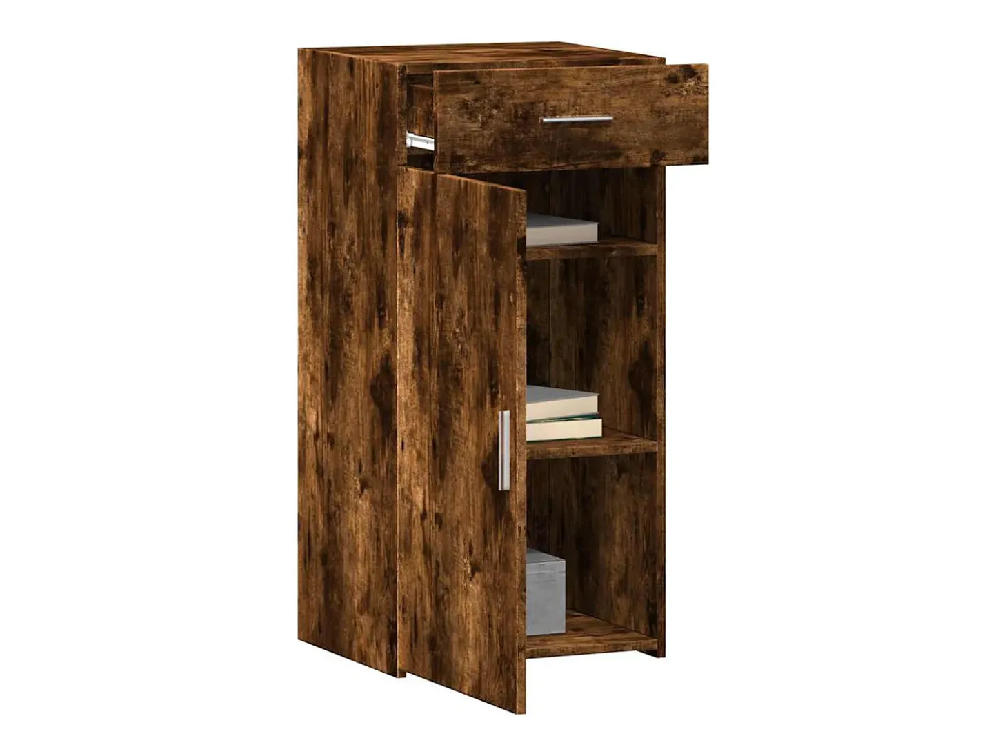 Aparador madera de ingeniería roble ahumado 45x42,5x93 cm