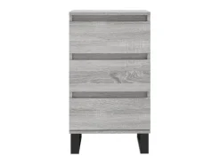 Aparador madera de ingeniería gris Sonoma 40x35x70 cm ES56430