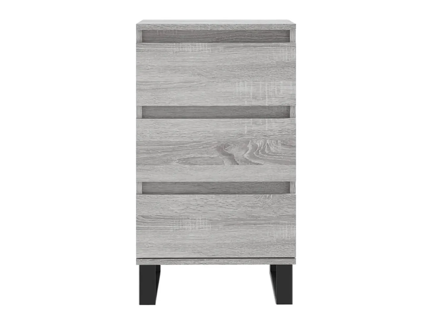 Aparador madera de ingeniería gris Sonoma 40x35x70 cm ES56430