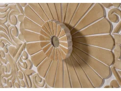 Aparador madera de mango blanco y detalles en dorado
