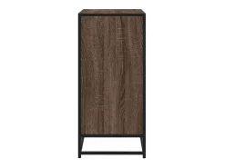 Aparador madera ingeniería roble marrón 68x35x76 cm