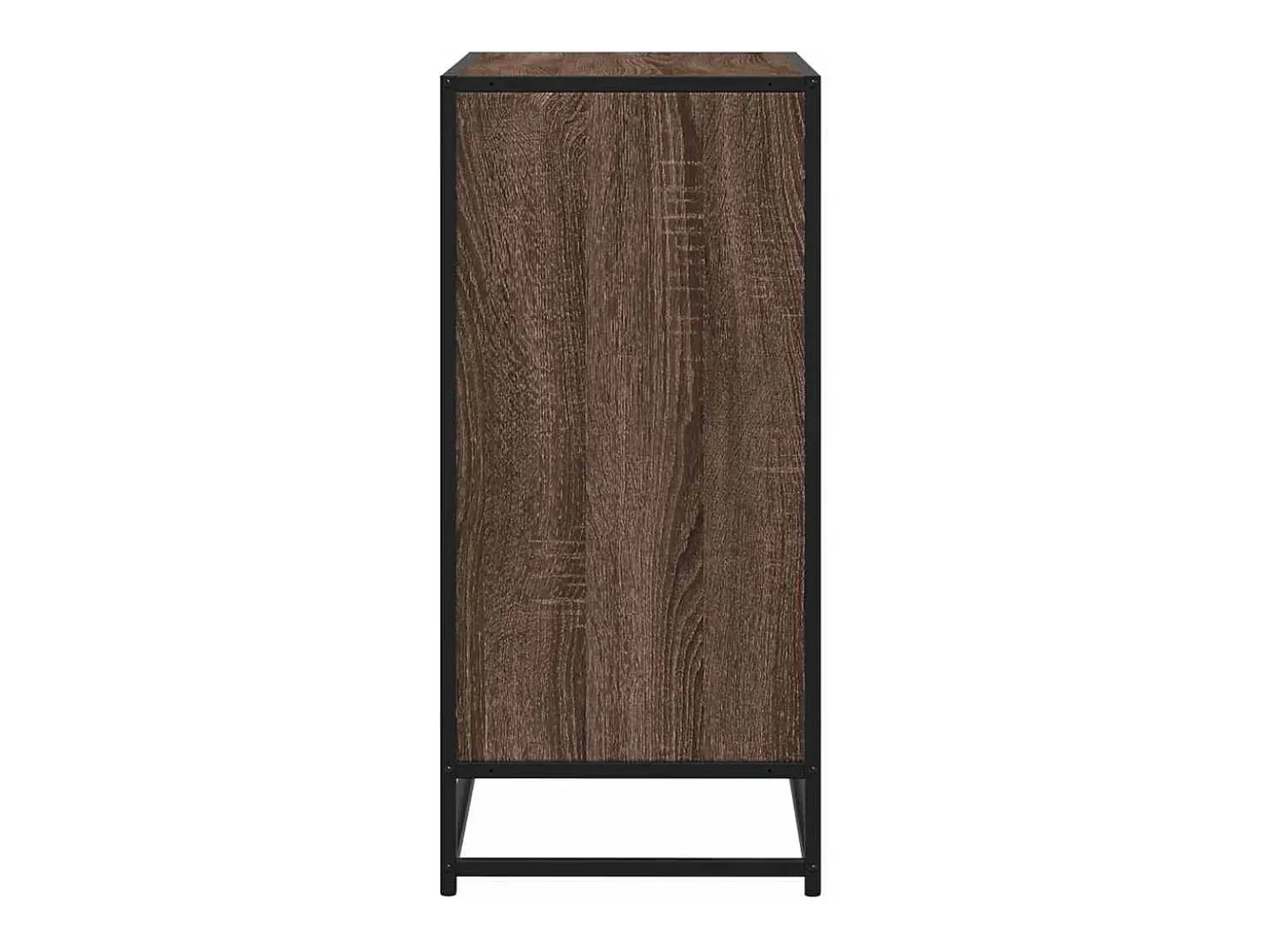 Aparador madera ingeniería roble marrón 68x35x76 cm