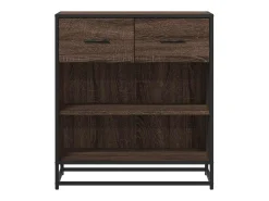 Aparador madera ingeniería roble marrón 68x35x76 cm
