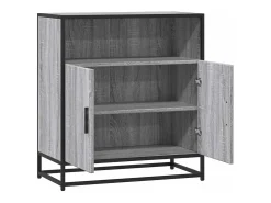 Aparador madera ingeniería gris sonoma 68x35x76 cm