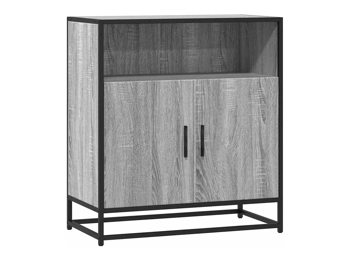 Aparador madera ingeniería gris sonoma 68x35x76 cm