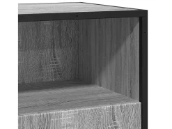 Aparador madera ingeniería gris sonoma 68x35x76 cm
