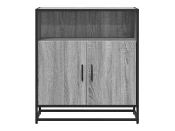Aparador madera ingeniería gris sonoma 68x35x76 cm