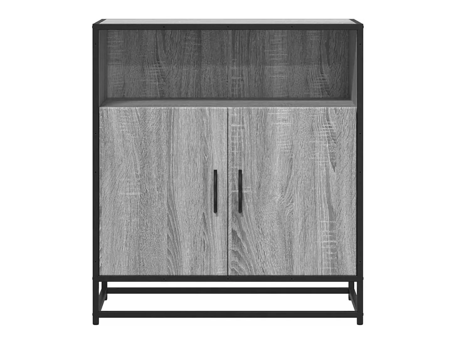 Aparador madera ingeniería gris sonoma 68x35x76 cm