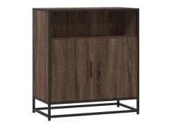 Aparador madera ingeniería roble marrón 68x35x76 cm
