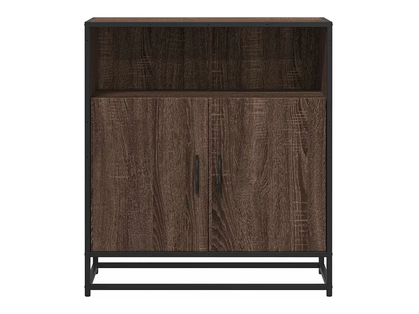 Aparador madera ingeniería roble marrón 68x35x76 cm
