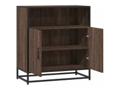 Aparador madera ingeniería roble marrón 68x35x76 cm