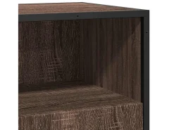 Aparador madera ingeniería roble marrón 68x35x76 cm