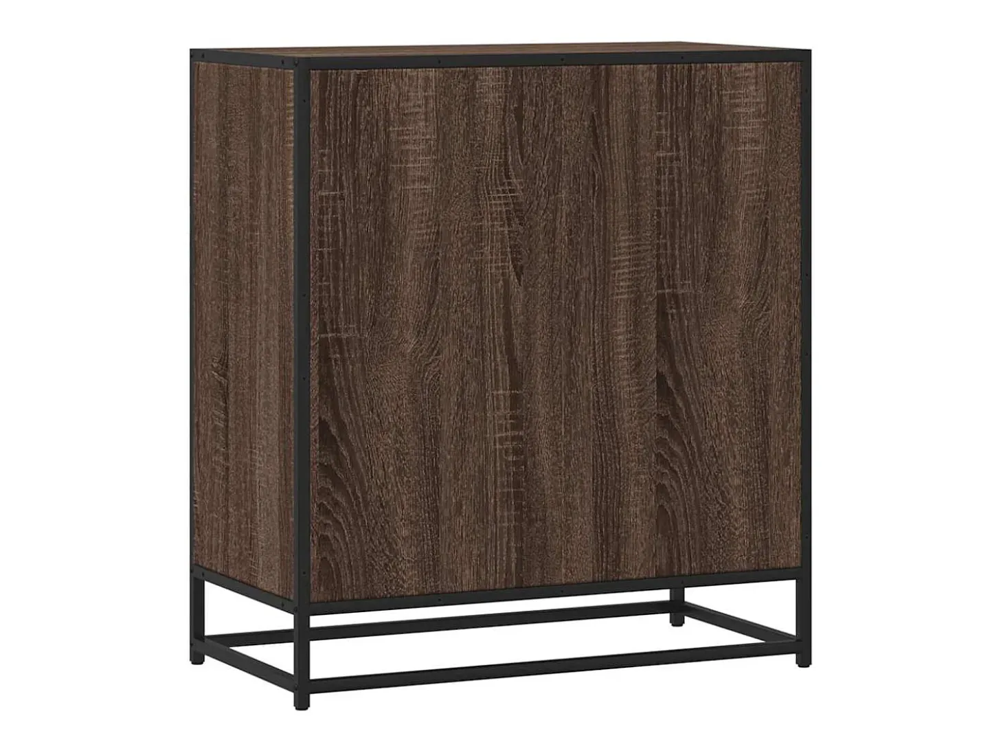 Aparador madera ingeniería roble marrón 68x35x76 cm