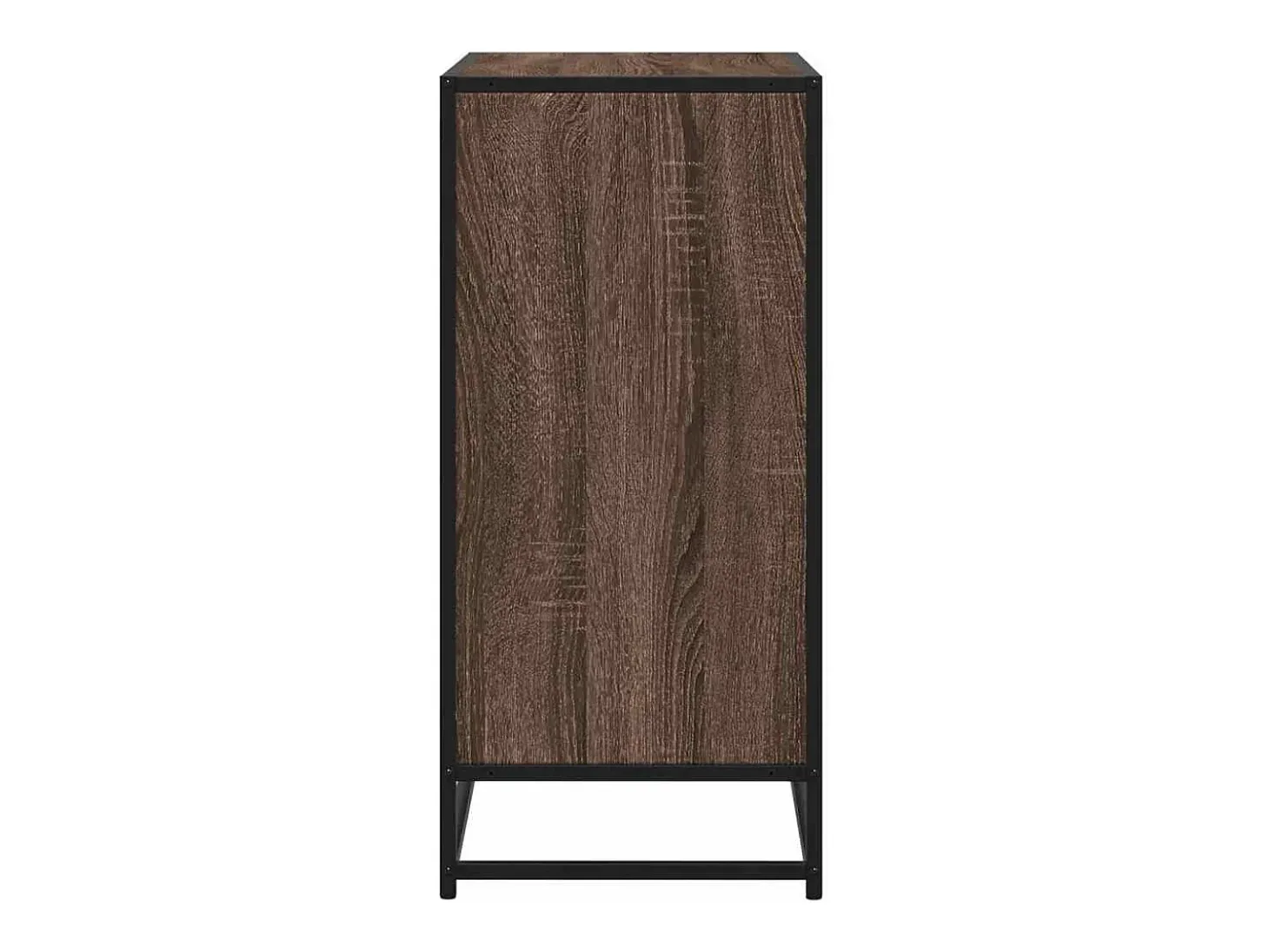 Aparador madera ingeniería roble marrón 68x35x76 cm
