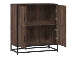 Aparador madera ingeniería roble marrón 68x35x76 cm