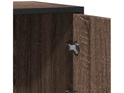 Aparador madera ingeniería roble marrón 68x35x76 cm