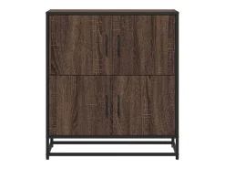 Aparador madera ingeniería roble marrón 68x35x76 cm