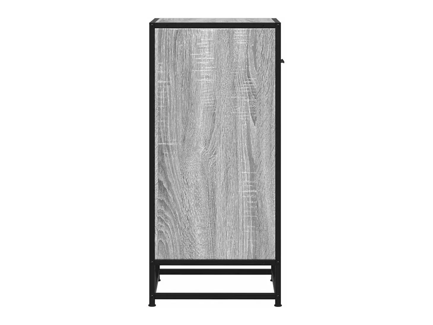 Aparador madera ingeniería y metal gris Sonoma 35,5x35x76 cm