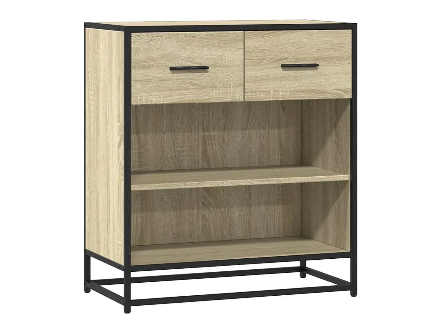Aparador madera ingeniería roble Sonoma 68x35x76 cm