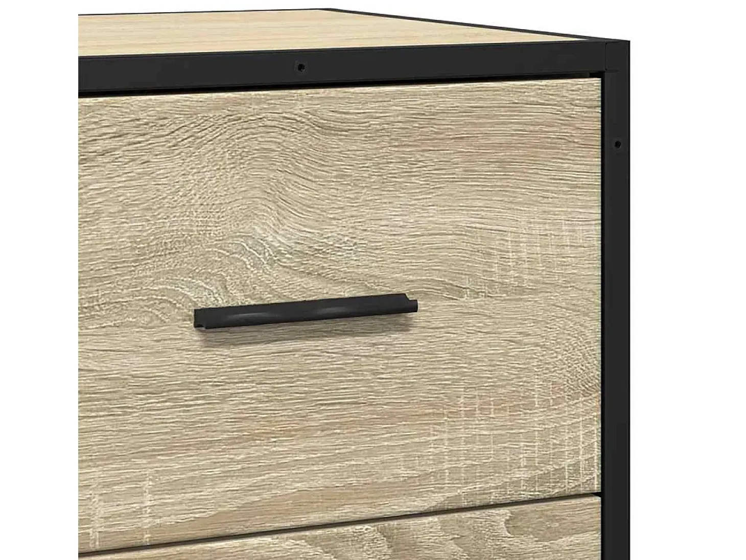 Aparador madera ingeniería roble Sonoma 68x35x76 cm