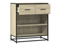 Aparador madera ingeniería roble Sonoma 68x35x76 cm
