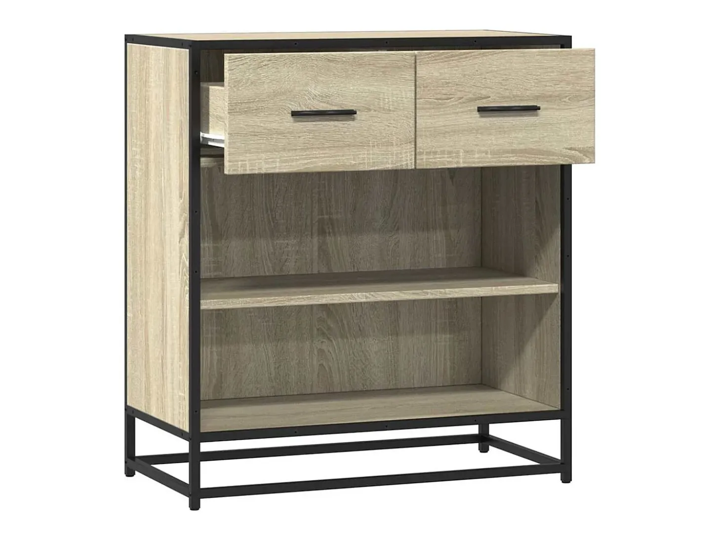 Aparador madera ingeniería roble Sonoma 68x35x76 cm