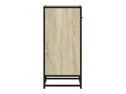 Aparador madera ingeniería y metal roble Sonoma 35,5x35x76 cm