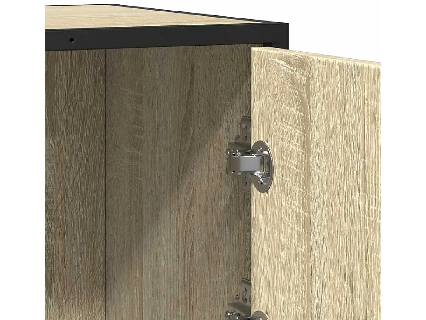 Aparador madera ingeniería roble Sonoma 68x35x76 cm