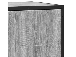 Aparador madera ingeniería y metal gris Sonoma 68x35x76 cm