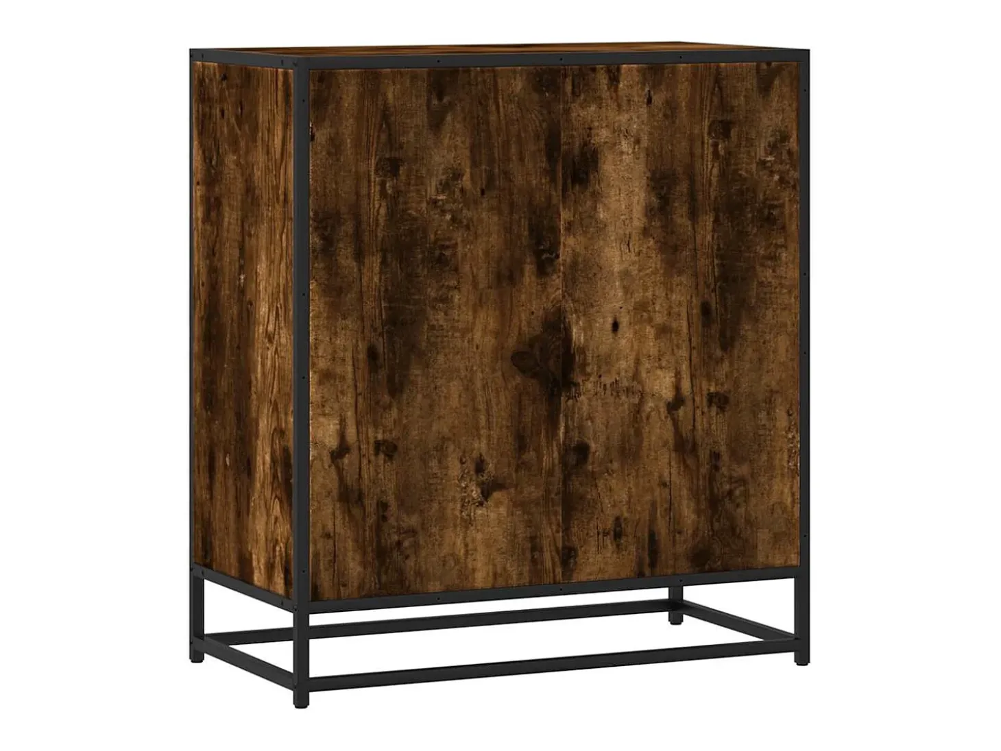Aparador madera ingeniería roble ahumado 68x35x76 cm