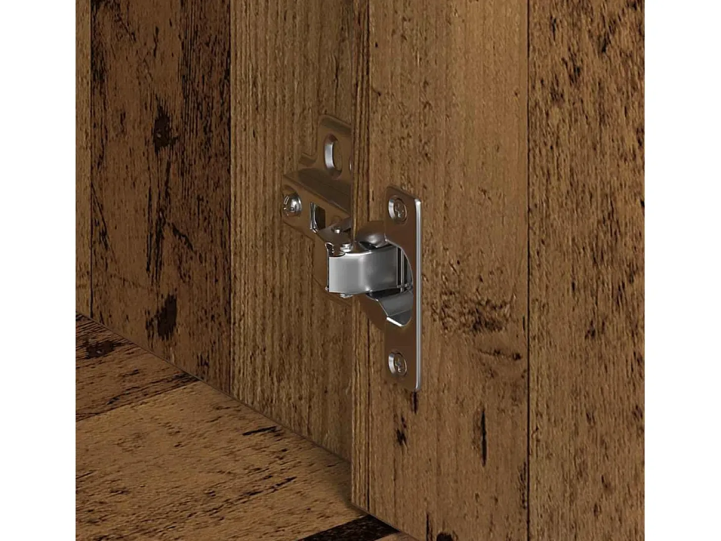 Aparador madera ingeniería madera envejecida 88x30x70 cm