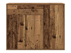 Aparador madera ingeniería madera envejecida 88x30x70 cm