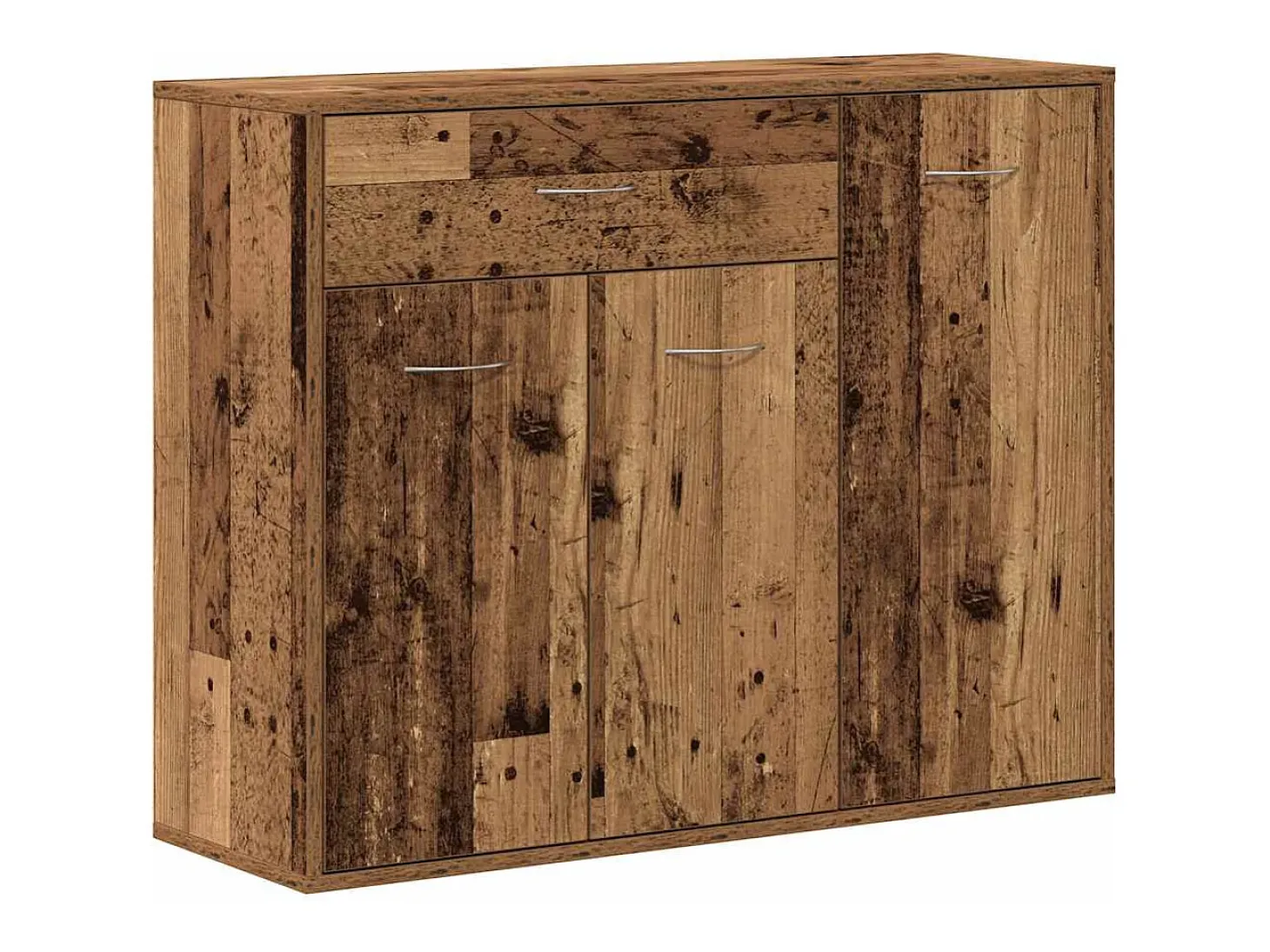 Aparador madera ingeniería madera envejecida 88x30x70 cm