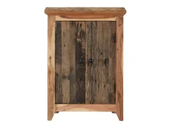 Aparador madera maciza acacia y reciclada 55x33x75 cm ES864976