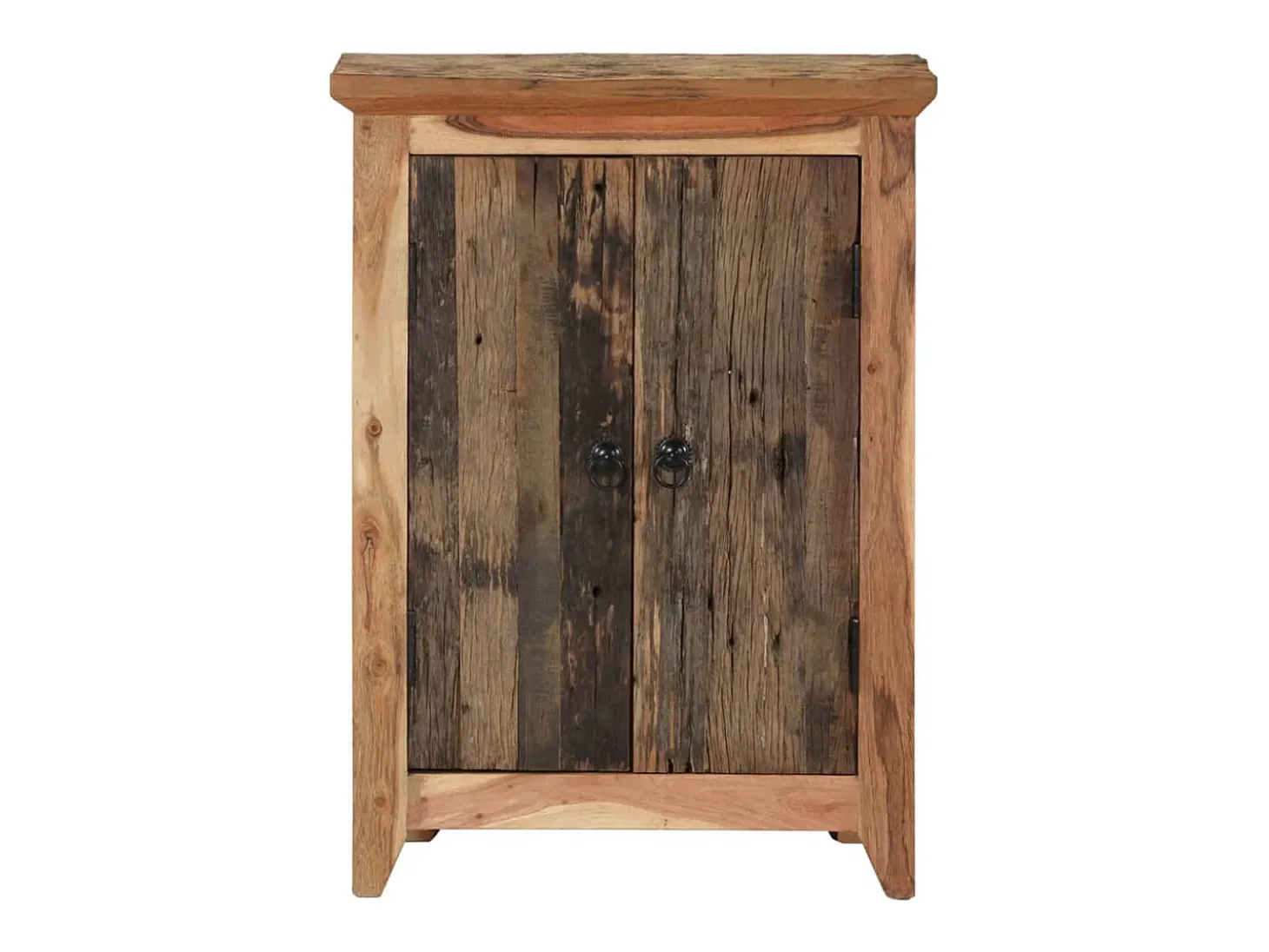 Aparador madera maciza acacia y reciclada 55x33x75 cm ES864976