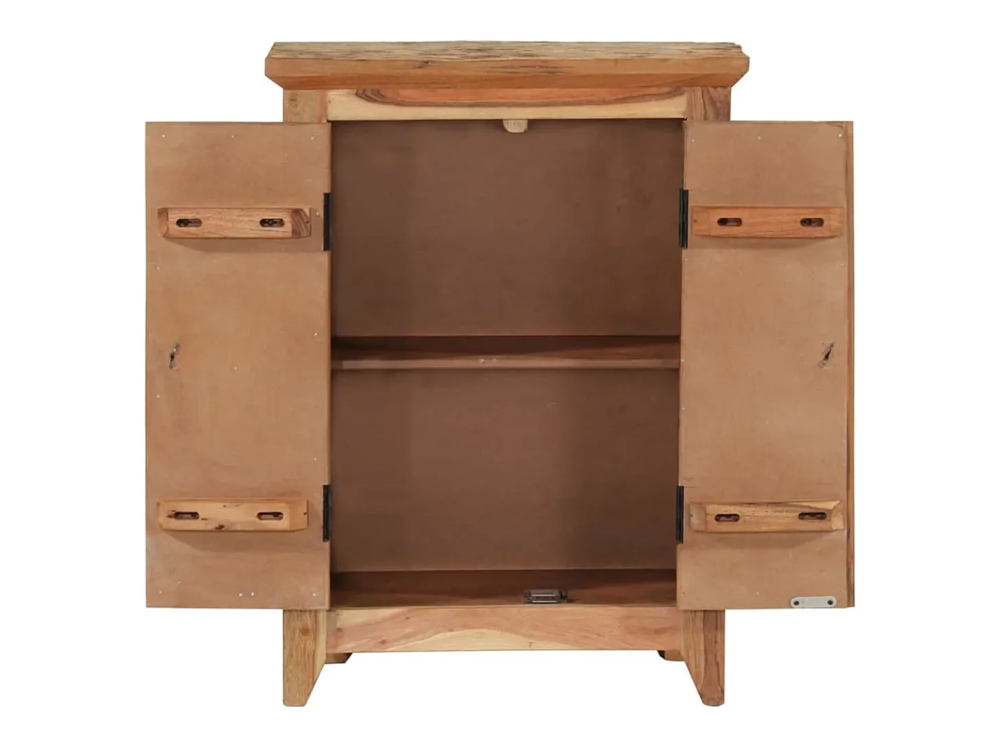 Aparador madera maciza acacia y reciclada 55x33x75 cm