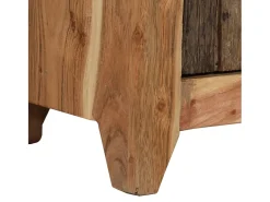 Aparador madera maciza acacia y reciclada 55x33x75 cm