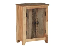 Aparador madera maciza acacia y reciclada 55x33x75 cm