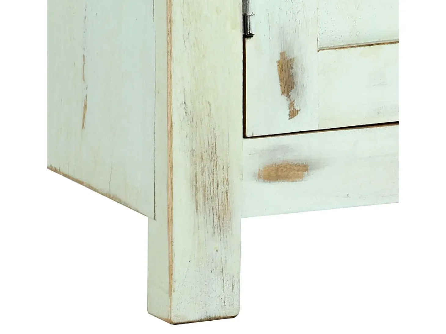 Aparador madera maciza de mango azul claro 110x35x70 cm