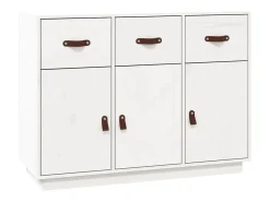 Aparador madera maciza de pino blanco 100x40x75 cm
