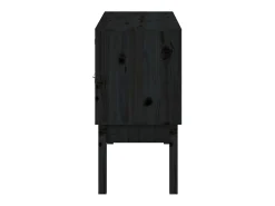 Aparador madera maciza de pino negro 110x40x78 cm